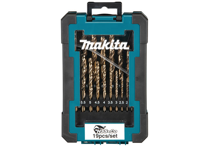 1-10mm Bộ mũi khoan inox / sắt HSS-CO 19 chi tiết Makita D-67561 1-10mm Bộ mũi khoan inox / sắt HSS-CO 19 chi tiết Makita D-67561