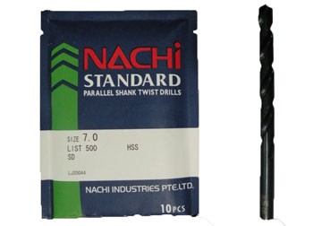 11.8mm Mũi khoan trụ thép gió Nachi List500-1180