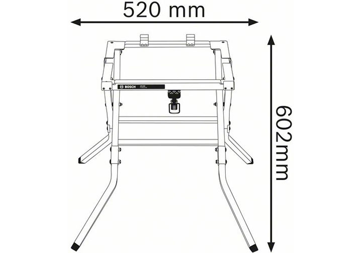 602x520mm Đế đỡ máy cưa GST 10 Bosch GTA 600 602x520mm Đế đỡ máy cưa GST 10 Bosch GTA 600