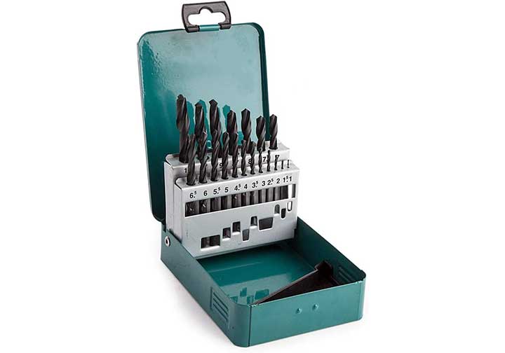 1-10mm Bộ mũi khoan kim loại HSS-R 19 chi tiết Makita D-54081 1-10mm Bộ mũi khoan kim loại HSS-R 19 chi tiết Makita D-54081
