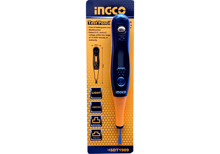 133mm Bút thử điện kỹ thuật số INGCO HSDT1909 133mm Bút thử điện kỹ thuật số INGCO HSDT1909