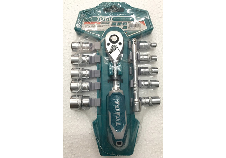 1/4" Bộ cờ lê tự động và đầu tuýp 12 chi tiết Total THT14114126 1/4" Bộ cờ lê tự động và đầu tuýp 12 chi tiết Total THT14114126