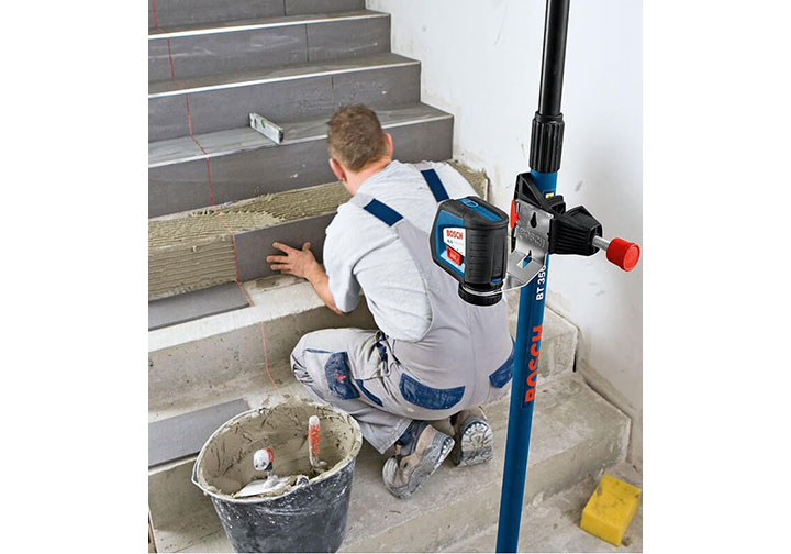 140-350cm Cây chống máy cân mực laser Bosch BT 350 140-350cm Cây chống máy cân mực laser Bosch BT 350