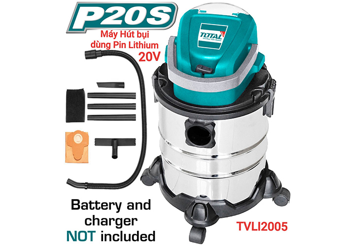 20V Máy hút bụi dùng pin Total TVLI2005 20V Máy hút bụi dùng pin Total TVLI2005