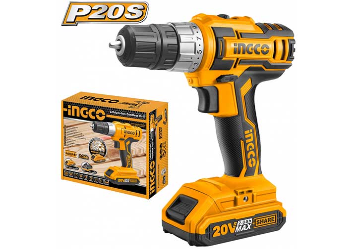 20V Máy khoan vặn vít dùng pin Ingco CDLI20024 20V Máy khoan vặn vít dùng pin Ingco CDLI20024