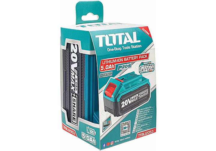 20V/5.0Ah Pin Lithium-Ion dòng P20S Total TFBLI2053 20V/5.0Ah Pin Lithium-Ion dòng P20S Total TFBLI2053