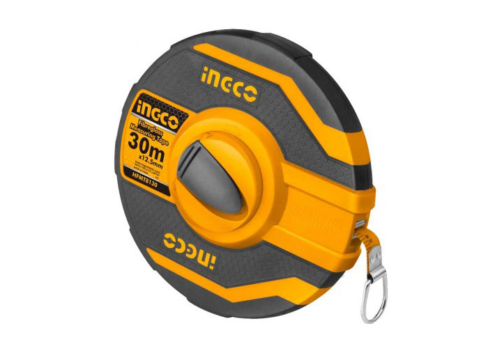 30mx12.5mm Thước dây sợi thủy tinh INGCO HFMT8130 30mx12.5mm Thước dây sợi thủy tinh INGCO HFMT8130
