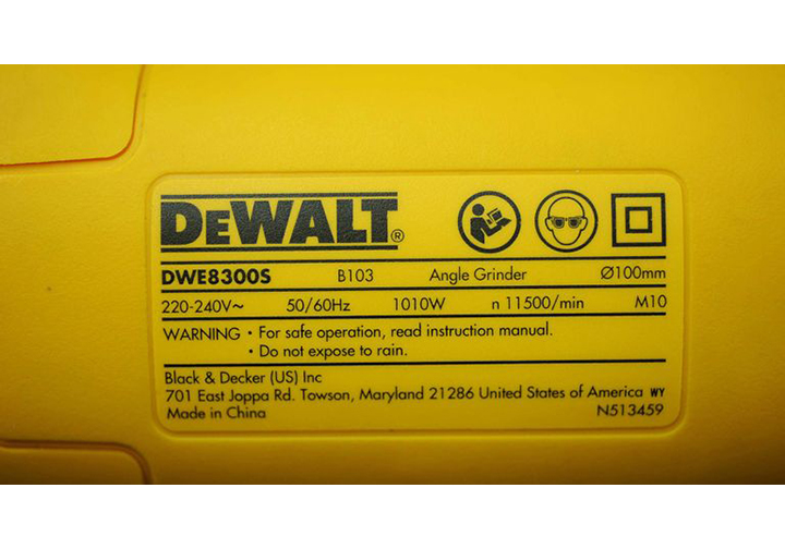 4" (100mm) Máy mài góc 1010W Dewalt DWE8300S 4" (100mm) Máy mài góc 1010W Dewalt DWE8300S