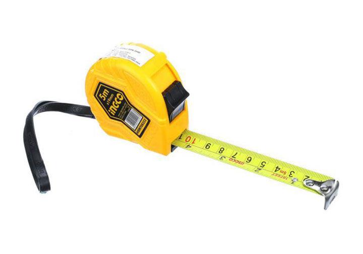 5mx19mm Thước cuộn thép nền vàng INGCO HSMT08352 5mx19mm Thước cuộn thép nền vàng INGCO HSMT08352