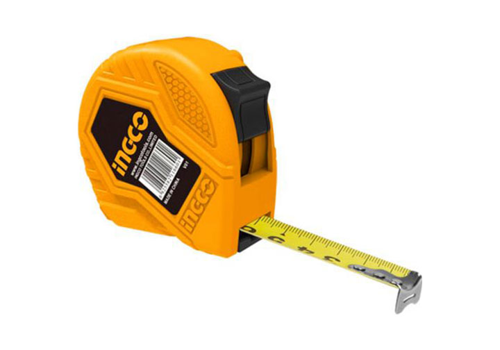 5mx25mm Thước cuộn thép nền vàng INGCO HSMT0835 5mx25mm Thước cuộn thép nền vàng INGCO HSMT0835